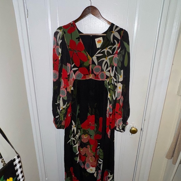 NWOT - FARM RIO Floral Maxi Dress - Picture 5 of 9